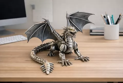 Dark Silver Dragon