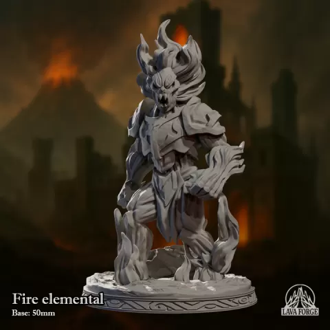 Fire elemental by Lava Forge