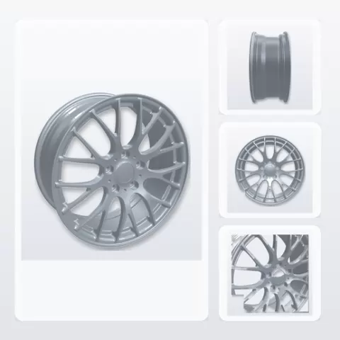 STR Wheel Rim STR87 - 3D Scan OBJ Reference Model
