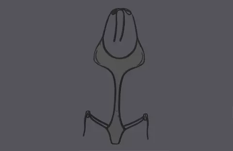 Bathing Suit 2 - Wall Artby studio WES