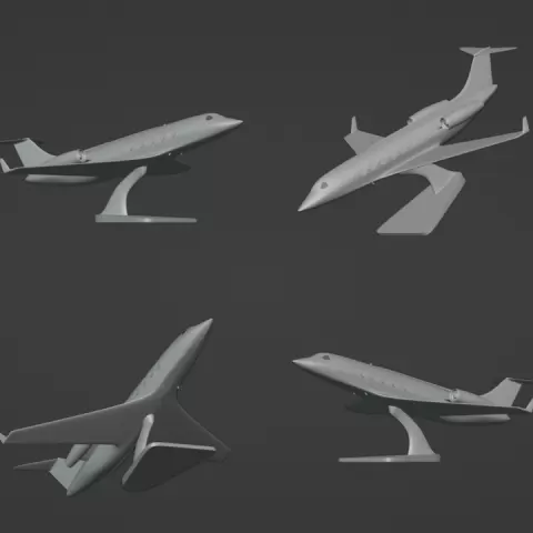 Airpline With A Stand 3d Stl File | Airpline With A Stand Digital File by Adam Kakolewski