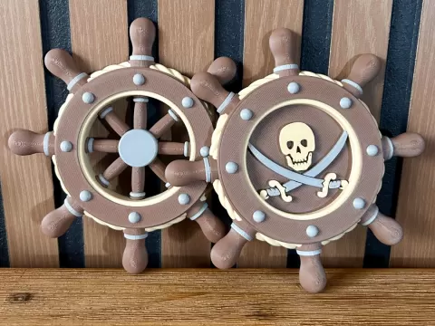 Pirate Ship Wheel Magnet