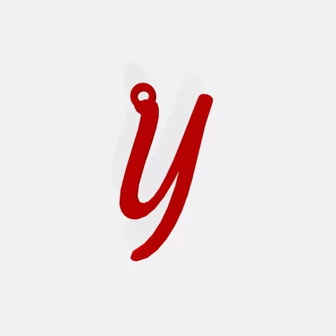 Letter Y Keychainby Mu3D