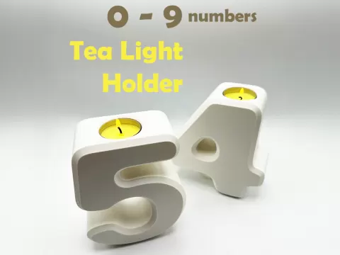 Tea Light Holder Numbersby EniNiDesign
