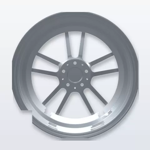 STR Wheel Rim STR18 - 3D Scan OBJ Reference Model