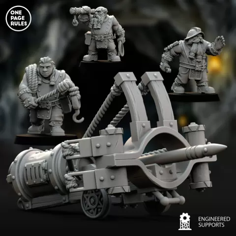 Dwarf Artillery (Bolt Thrower) - Dwarves by One Page Rules