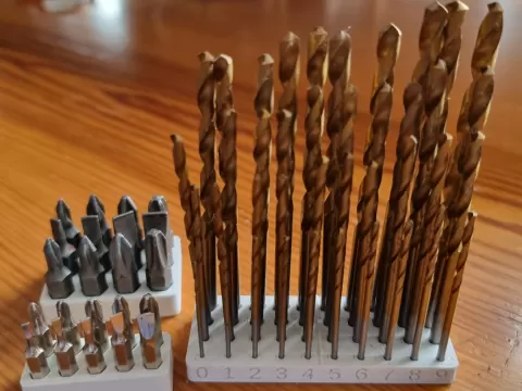drill & hex bit stand - customizeable OpenSCADby MegaHertz67