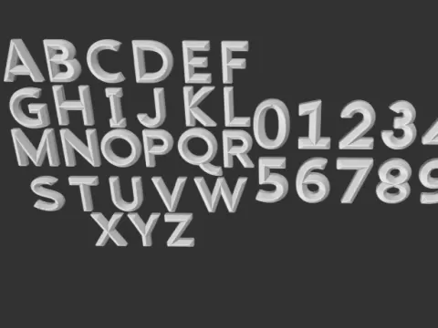 Letters numbersby Plastique Pro Studio