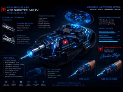 Futuristic Ultimate Spider-Man Web Shooter