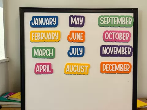 Classroom - Month Magnet Set