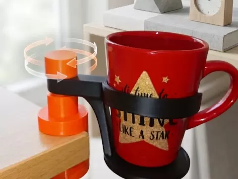 Cup Holder + Headset Stand (2-in-1)