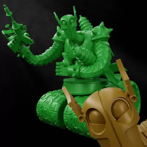 Army Robot by GALAXIARUM 3D