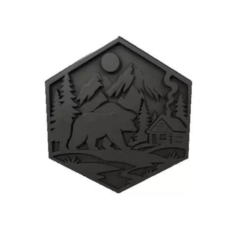 Bear wall decoration
