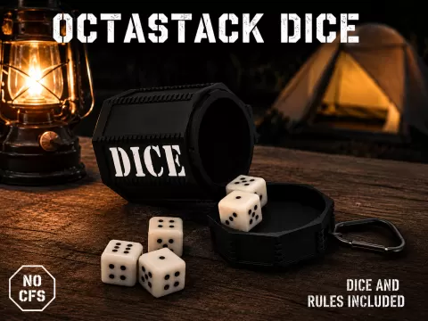 OCTASTACK DICE - Modular Tactical EDC Dice Set