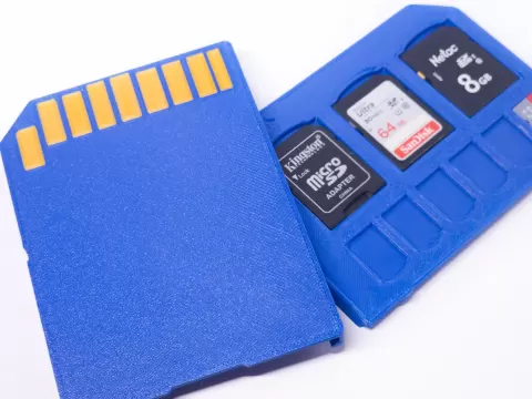 SD Card Shaped SD Card Case