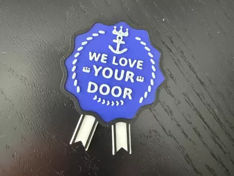 We Love Your Door Magnet for Cruise Ship