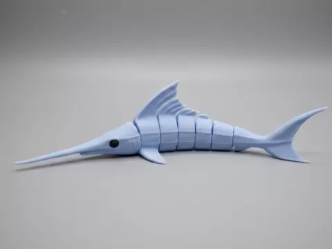 Articulated Swordfish - Print In Place Design
