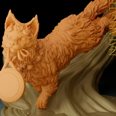 Bakeneko – Pose 3 - The Cursed Spirit Cat of Japanese Folklore by Nafarrate Designs
