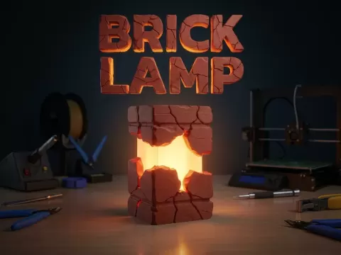 Brick Lamp [Led Kit 001]