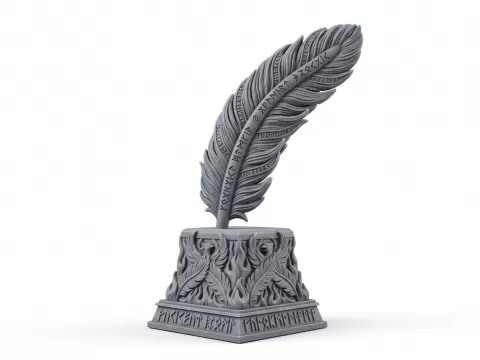 Ancient feather statue