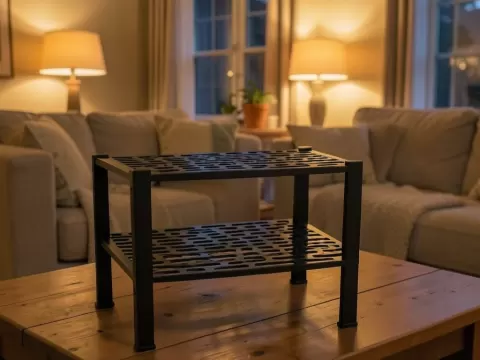 Rectangular stackable shelf