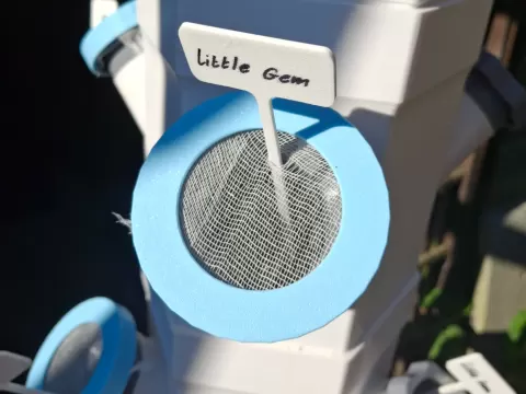 Hydroponic tower cover ring