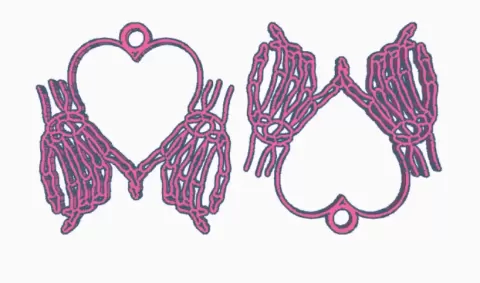 Skeleton Heart Hands.stl