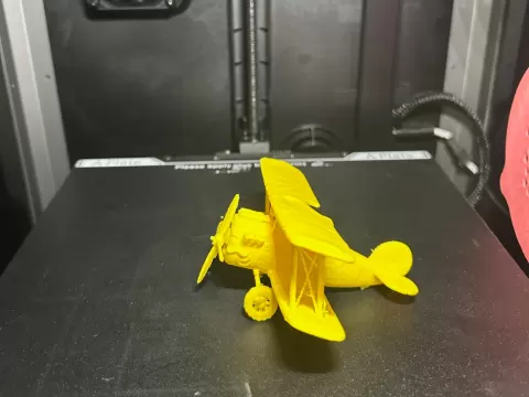 biplane vintage chibi design