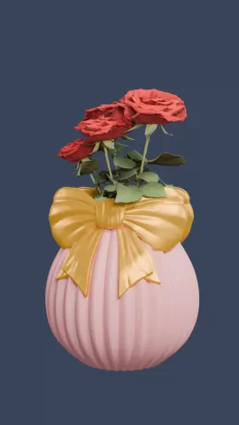 Ribbon Planter Pot