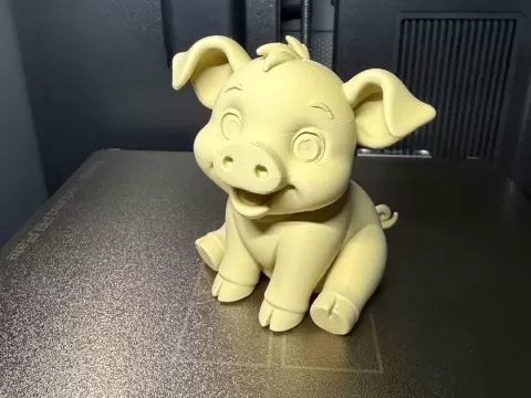 Happy Pig Figurine