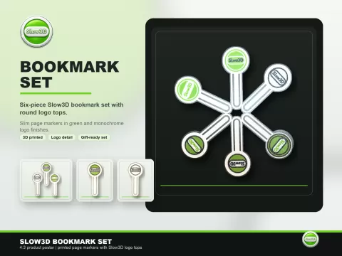 Slow3D Bookmark Set