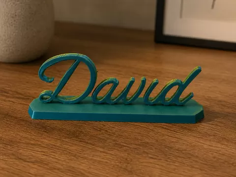 Personalize Script Name David Sign