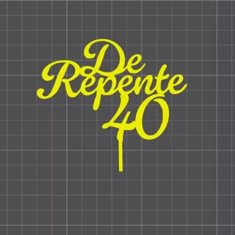 topper "De repente 40"