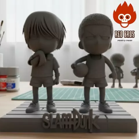 🏀 ¡Duelo de Genios! – Diorama Slam Dunk Chibi ⛹️‍♂️🔥