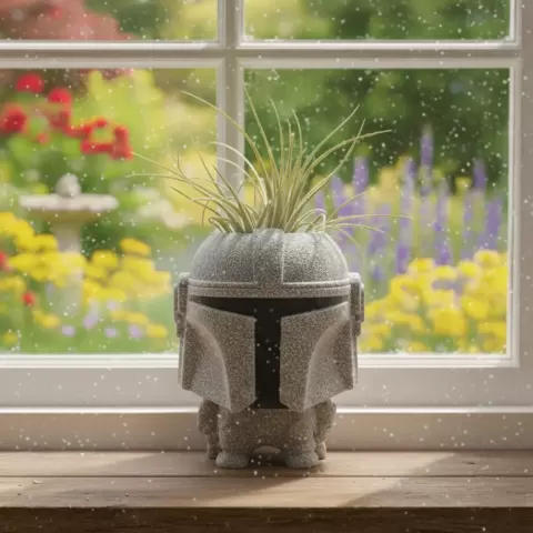Mandalorian Pot Plant
