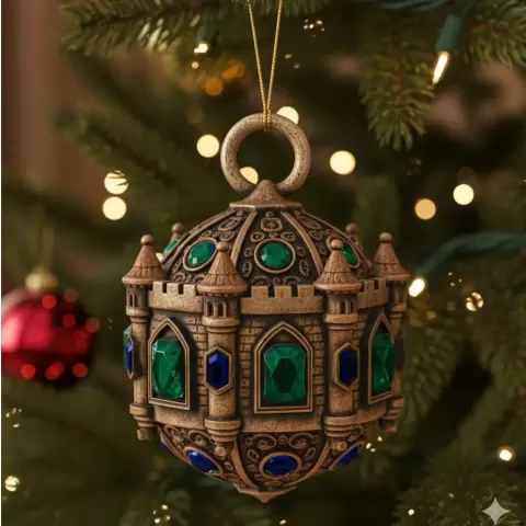 Medieval christmas ornament
