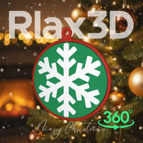 christmas rotating ornament snowflake