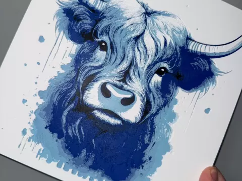 Highland cow HueForge