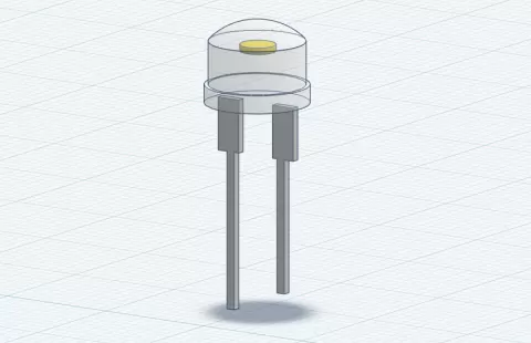 8MM Straw Hat White LED Model | 0.5 Watts High Power