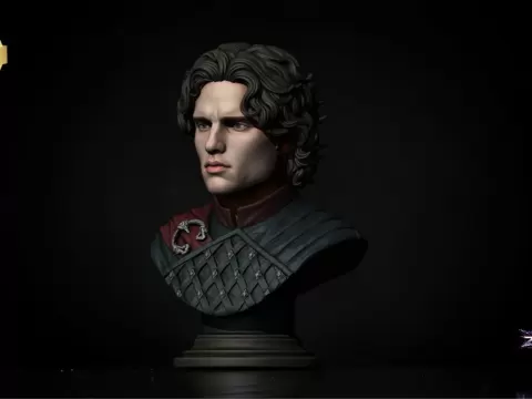 Jacaerys Velaryon Bust STL House of the Dragon 3D Print Sculby Zyrax Studio