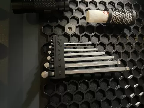 Hex Allen key holder for Honeycomb storage