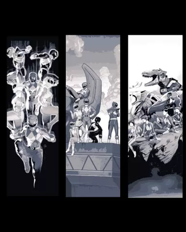 Power Rangers Bookmarks - Fan Art of the Mighty Morphin Power Rangers