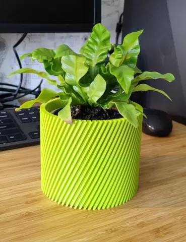 Spiral flower pot/planter - vase mode