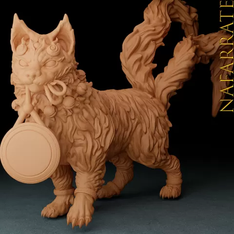 Bakeneko – Pose 2 - The Cursed Spirit Cat of Japanese Folklore by Nafarrate Designs