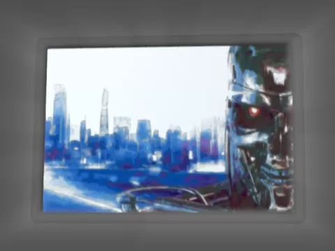 《底特律：变人》游戏主题浮雕灯箱 CMYK耗材 lithophane light