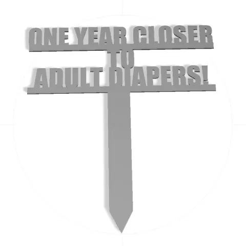 The Diaper Countdown Cake Topper!