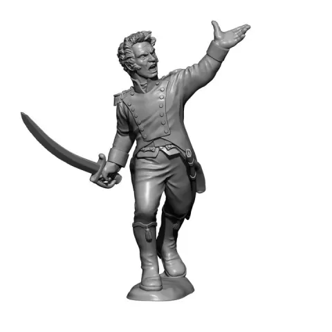 1808 Madrid uprising hero spanish infantry lieutenant Jacinto Ruíz by Baraka Games and Miniatures Digital