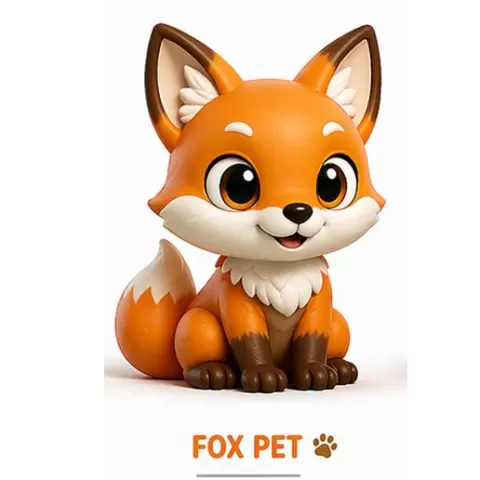 Mini Pet – Fox Pet (Cute Chibi Fox STL