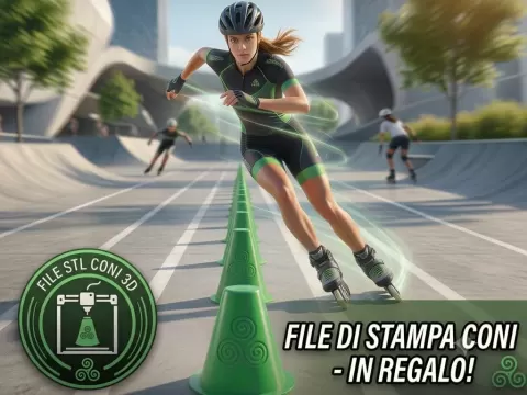 Coni Slalom Pattinaggio Regolamentari da gara