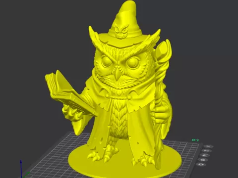 Grimoire-Wielding Owl Wizard